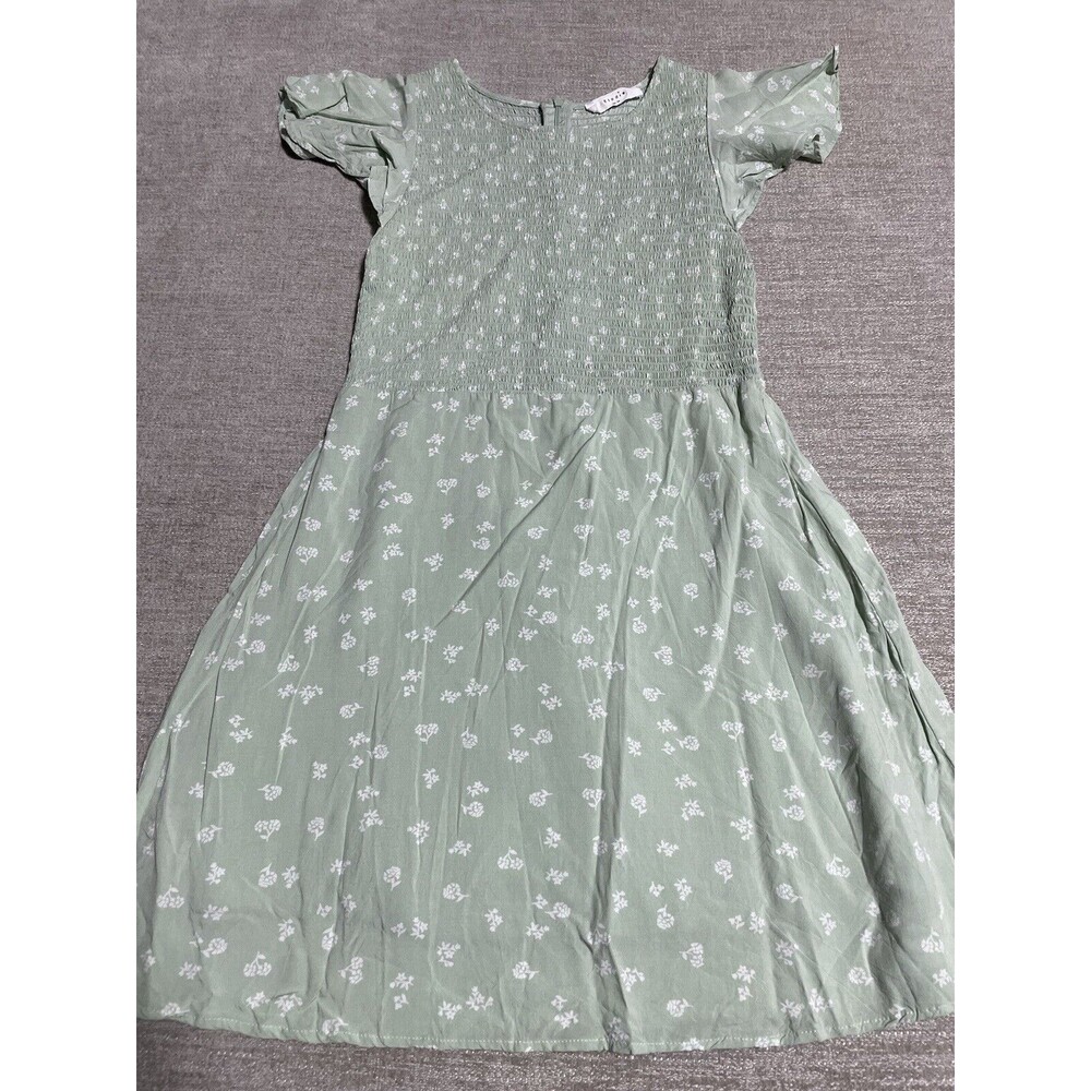 Elodie Dress Women’s Medium Green Flare Floral